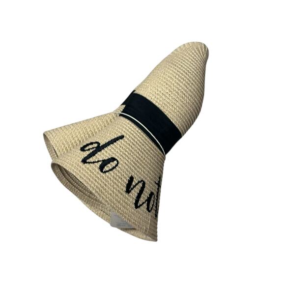 Brook + Bay “Do Not Disturb” Floppy Sun Hat | Wide Brim | Straw Beach Hat - Picture 13 of 16